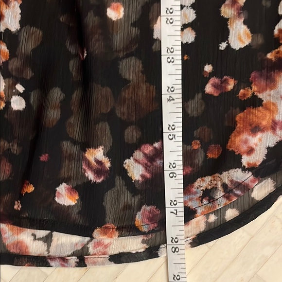 Spense Speckled Sheer Button Down Blouse 3/4 Sleeve size Medium - Picture 9 of 10